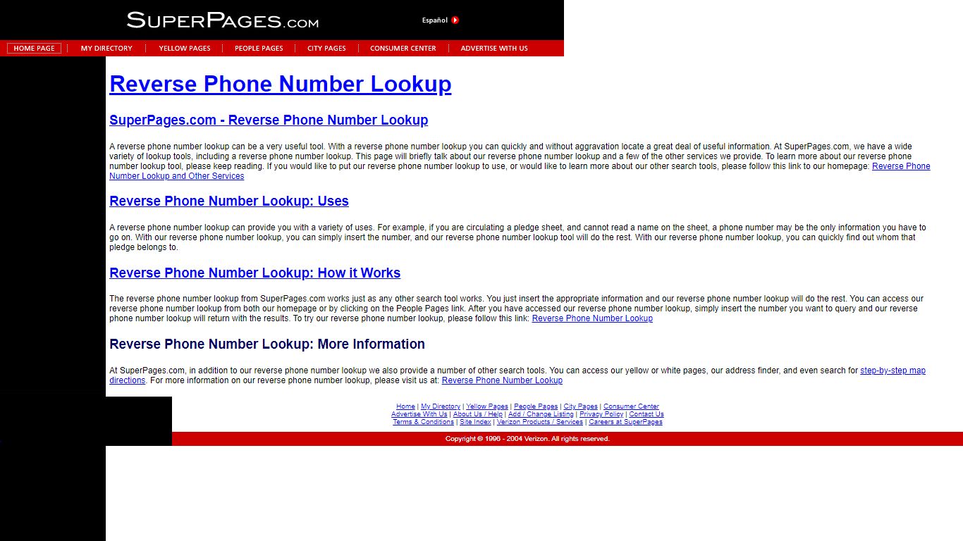Reverse Phone Number Lookup - Superpages